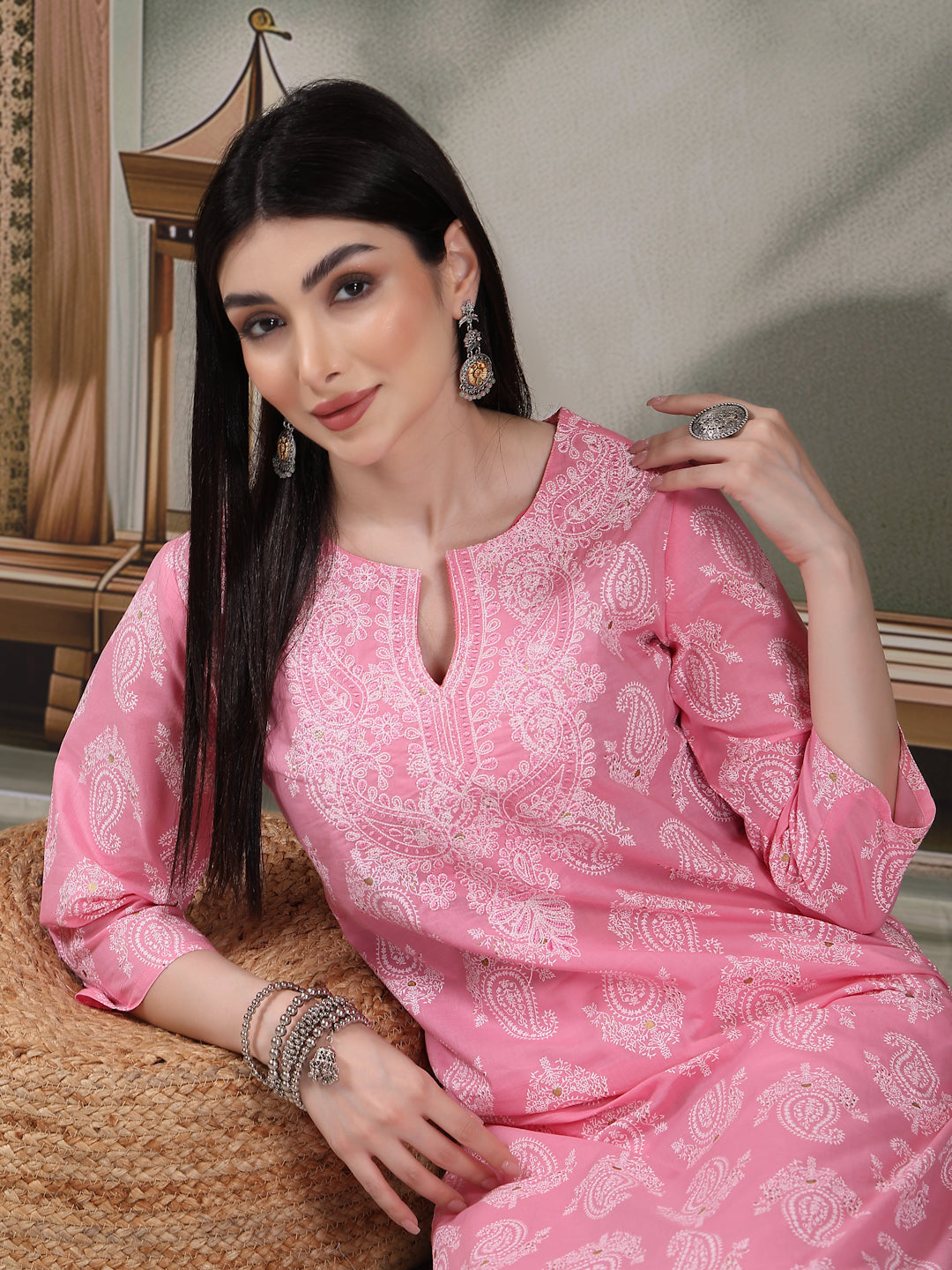 Boho Pink Kurti