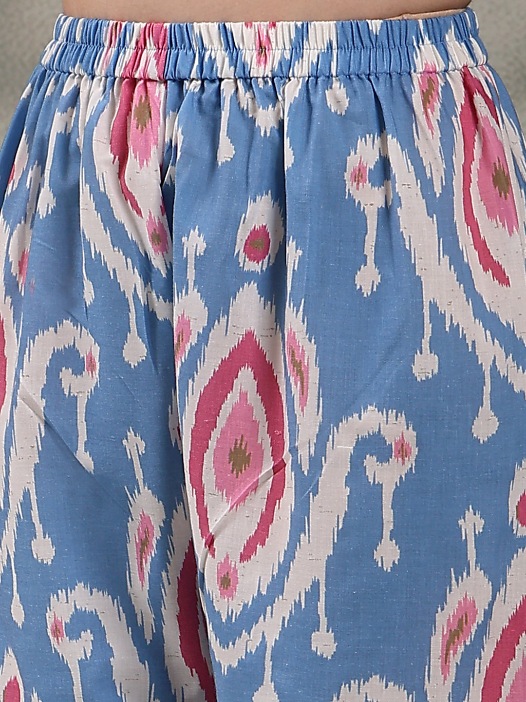 Women Ethnic Printed Pure Cotton A-Line Kurta & Trousers