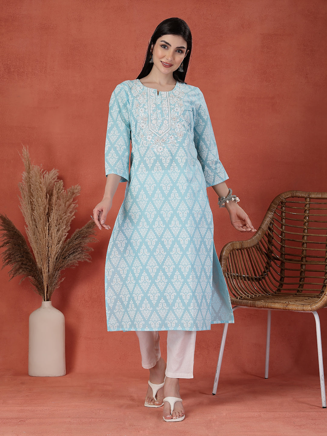 Muse Sky Blue Kurti