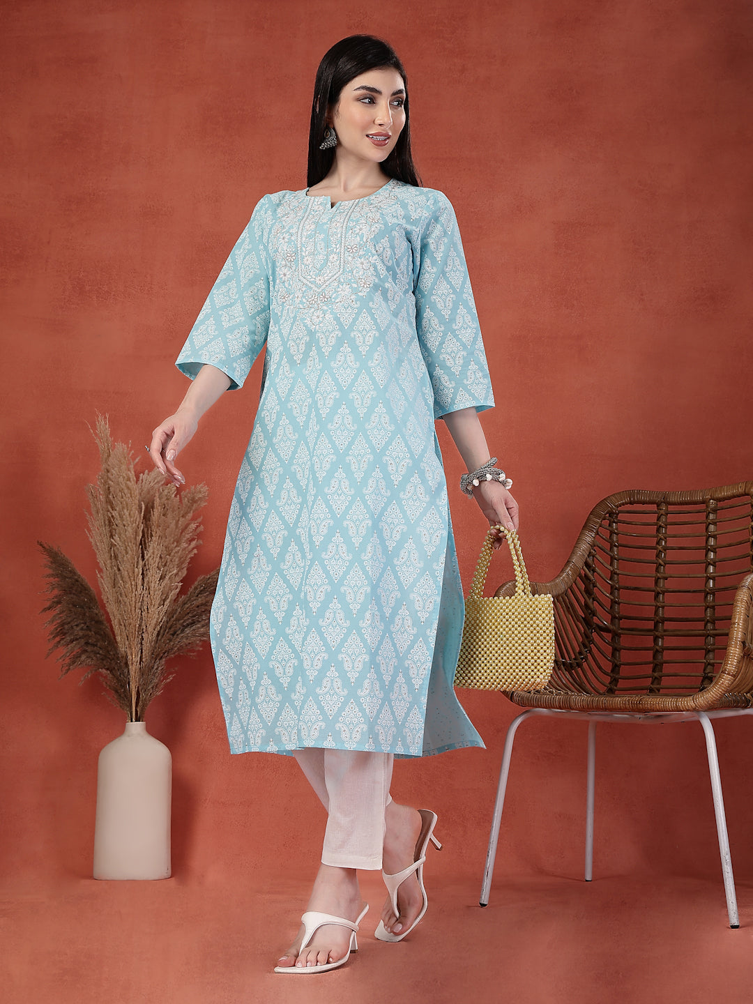 Muse Sky Blue Kurti