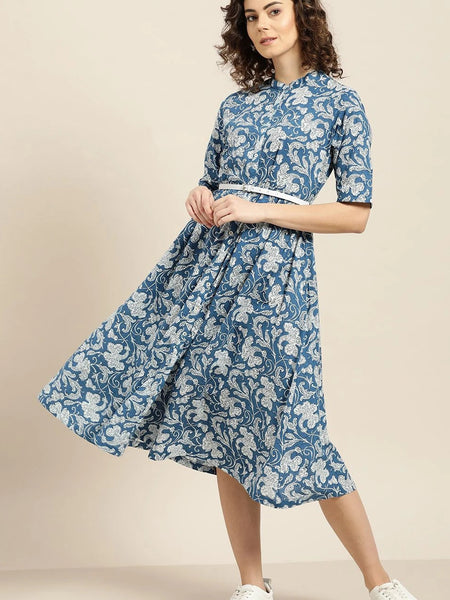 Front view cotton dress women
