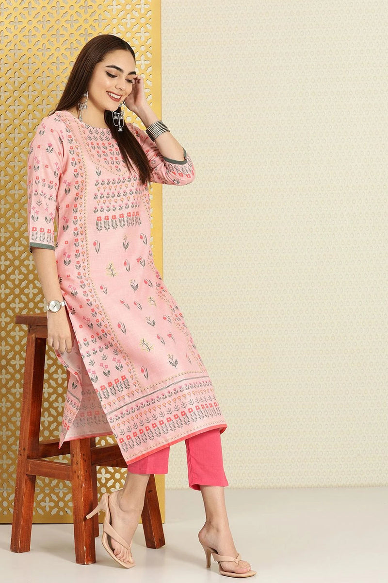 Side view casual ethnic kurta
