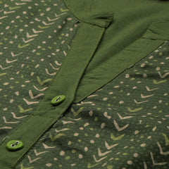 Straight Fit Green Ethnic Kurta