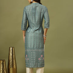 Women Floral Printed Festive Straight Kurta