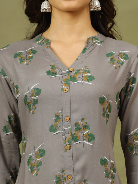 Women Floral Printed Festive A-Line Kurta