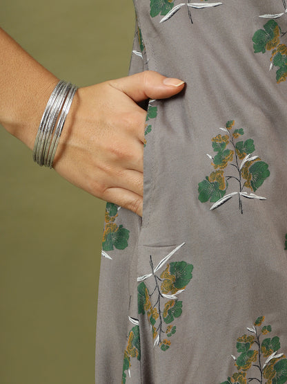 Women Floral Printed Festive A-Line Kurta