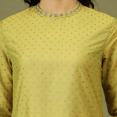 Polka Dots Printed Festive Straight Kurta
