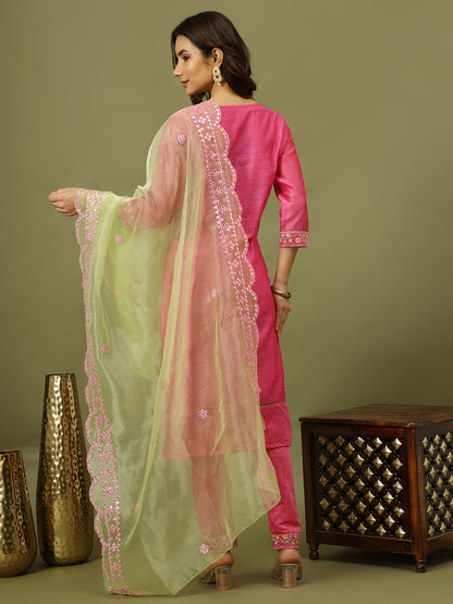 Blissful Embroidered Suit