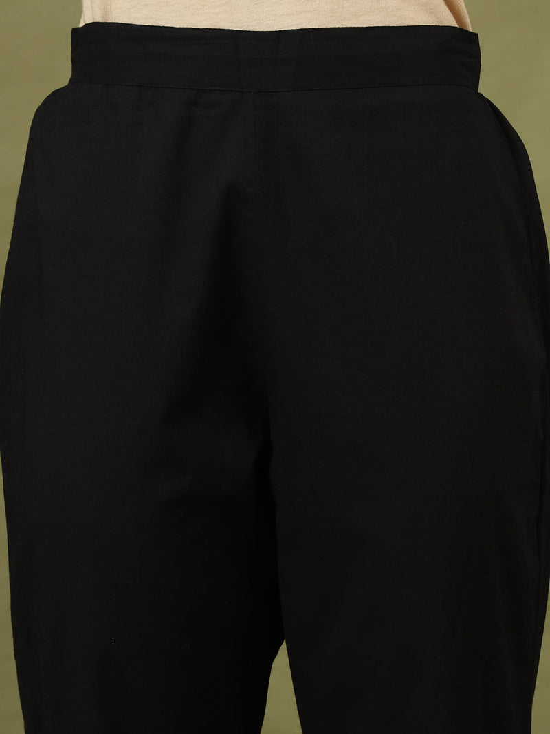 Women Woven Design Embroidered Silk Kurta with Trousers & Dupatta