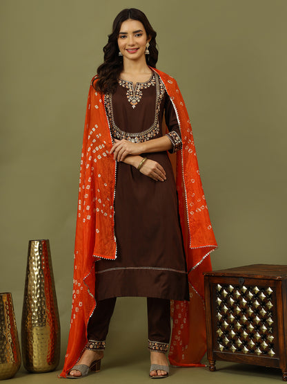 Luxe Brown Suit