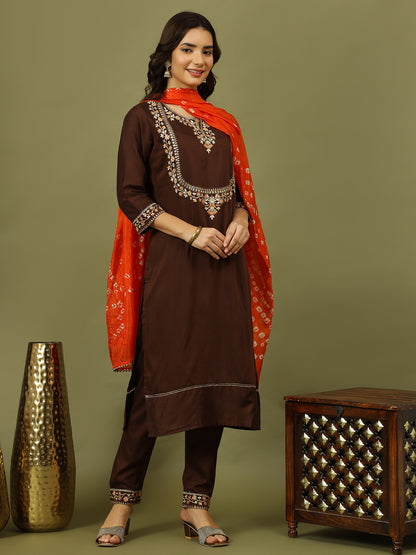 Luxe Brown Suit