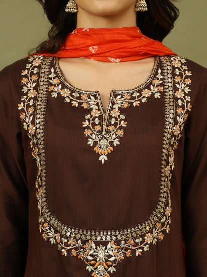Luxe Brown Suit
