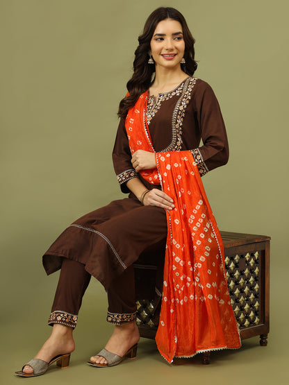 Luxe Brown Suit