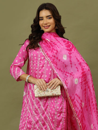 Blissful Bandhani Suit