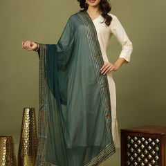 Women Solid Kurta with Trousers & Dupatta
