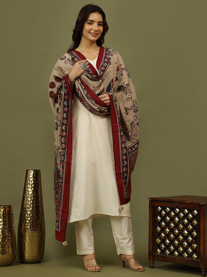 Zari Spark Beige Suit