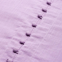 purple straight kurta fabric button detail

