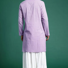 men traditional kurta festive wear purple
