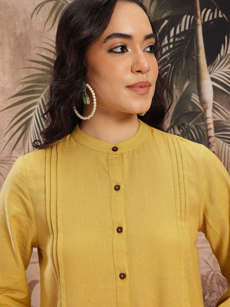 Sand Elegance Embroidered Cotton Kurta Palazzo Set