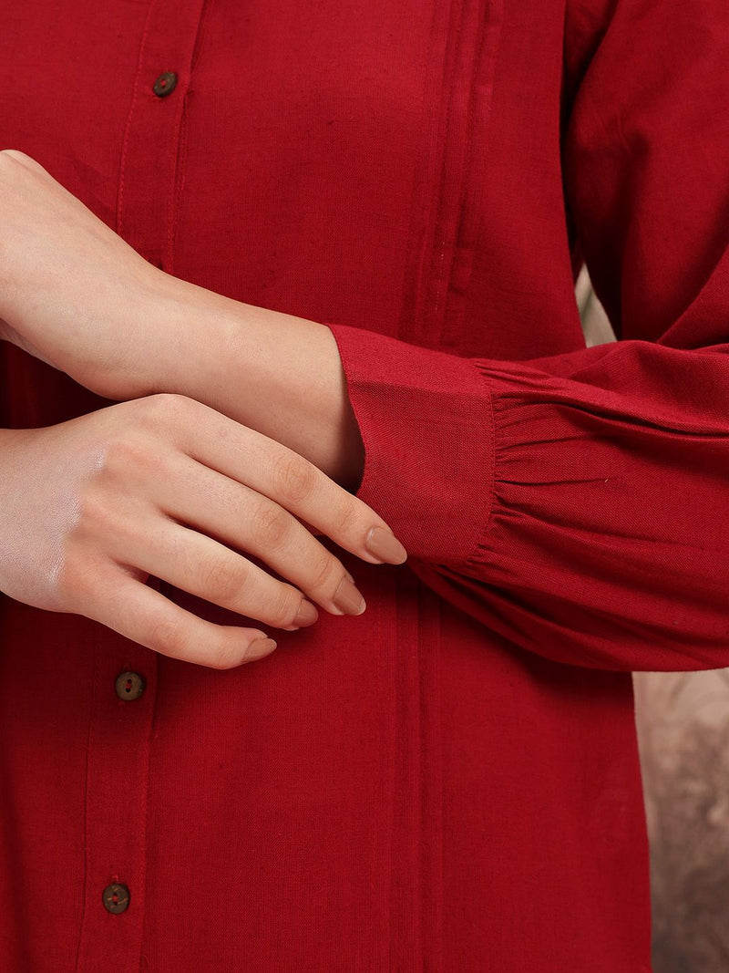 Ruby Grace Embroidered Cotton Kurta Palazzo Set