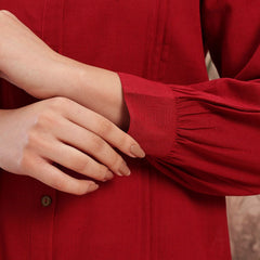 Ruby Grace Embroidered Cotton Kurta Palazzo Set