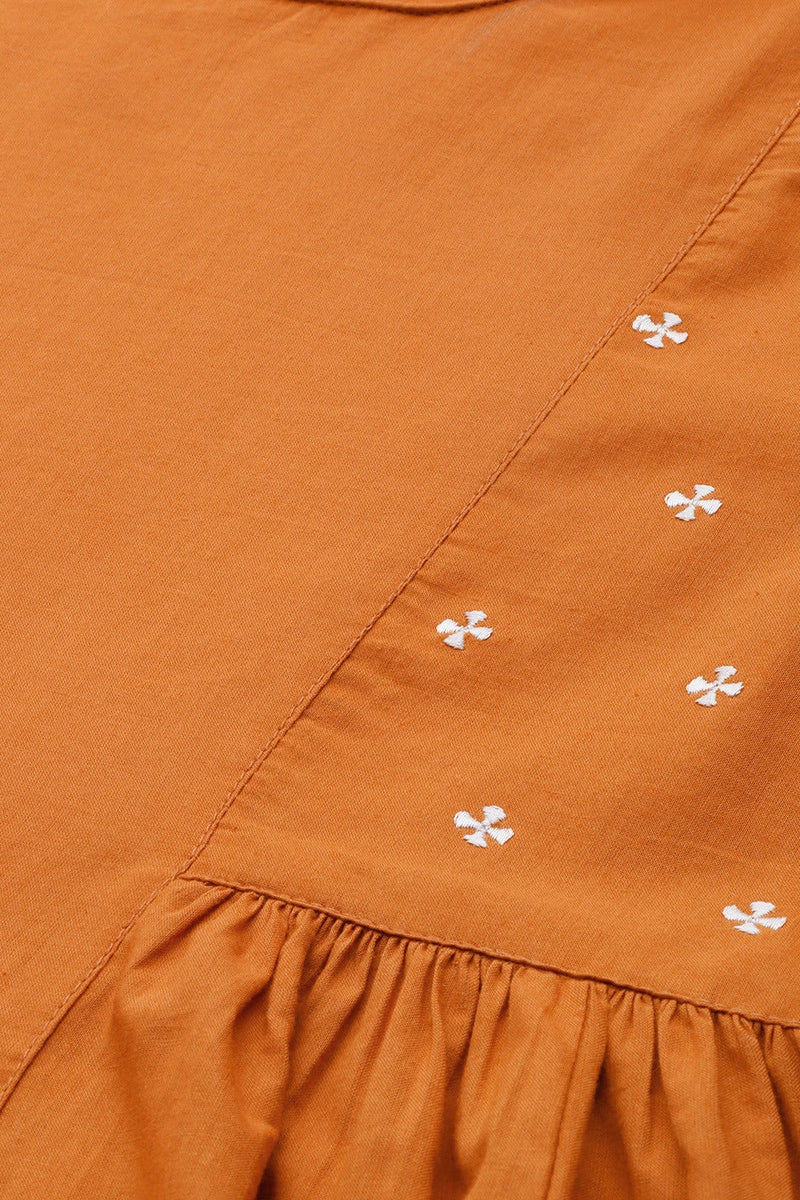 Festive wear cotton kurta palazzo set
