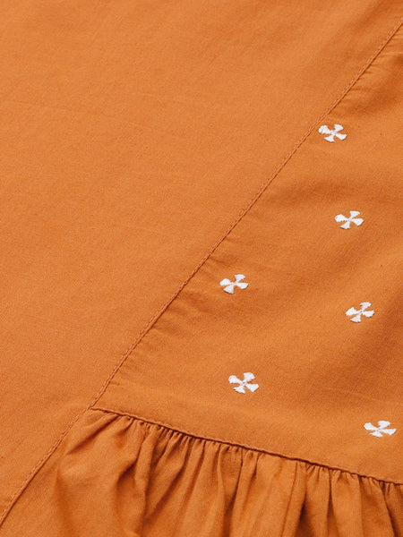 Festive wear cotton kurta palazzo set
