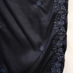 Women Blue Polyester Kurta Palazzo & Dupatta Set