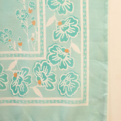 Women’s Sea Green Polyester Kurta Trouser & Dupatta Set
