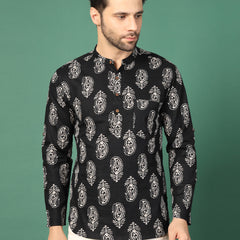 Men’s Mandarin Collar Kurta-side
