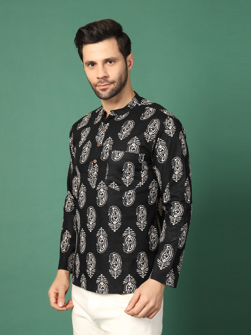 Men’s Mandarin Collar Kurta-Right
