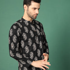 Men’s Mandarin Collar Kurta -Left