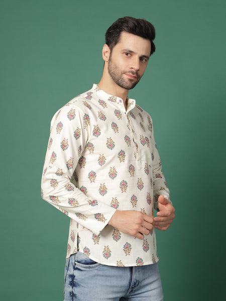  Men’s Ethnic Printed Kurta -Style