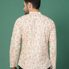 Frostline Men’s Elegant Printed Kurta -Back