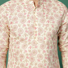 Frostline Men’s Elegant Printed Kurta -Zoom
