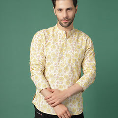 Stylish ethnic fusion shirt for men
