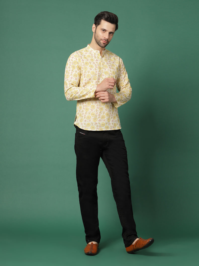 Full sleeve printed shirt for festive wear
