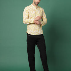 Full sleeve printed shirt for festive wear

