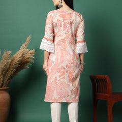 Women Multi-Color Embroidered Straight Kurta
