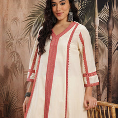Ivory Essence Cotton Kurta with Dhoti Set