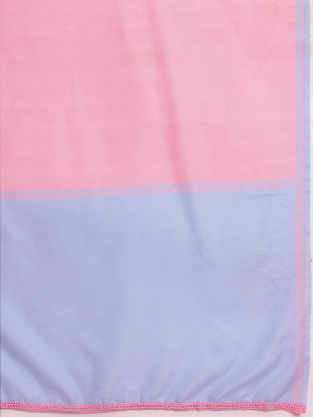 Blush Royale Embroidered Cotton Kurta Dhoti Set