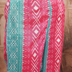 Women Pink Printed Kurta Palazzo Set