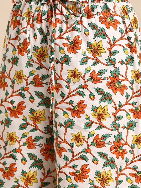 Office wear orange kurta set women
