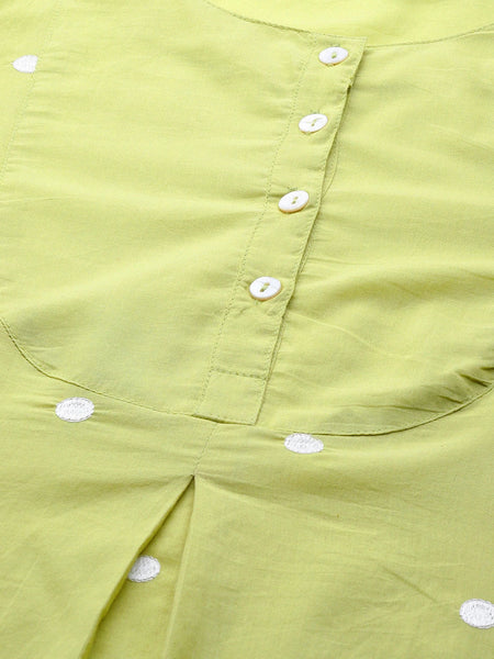 Daily wear green ethnic co ord women
