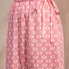 Women White Printed Rayon Kurta Palazzo Set