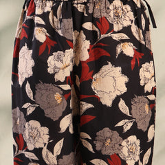 Black Embroidered Kurta Palazzo Set for Women