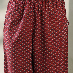 Girl Maroon Embroidered Cut Sleeve Kurta Set