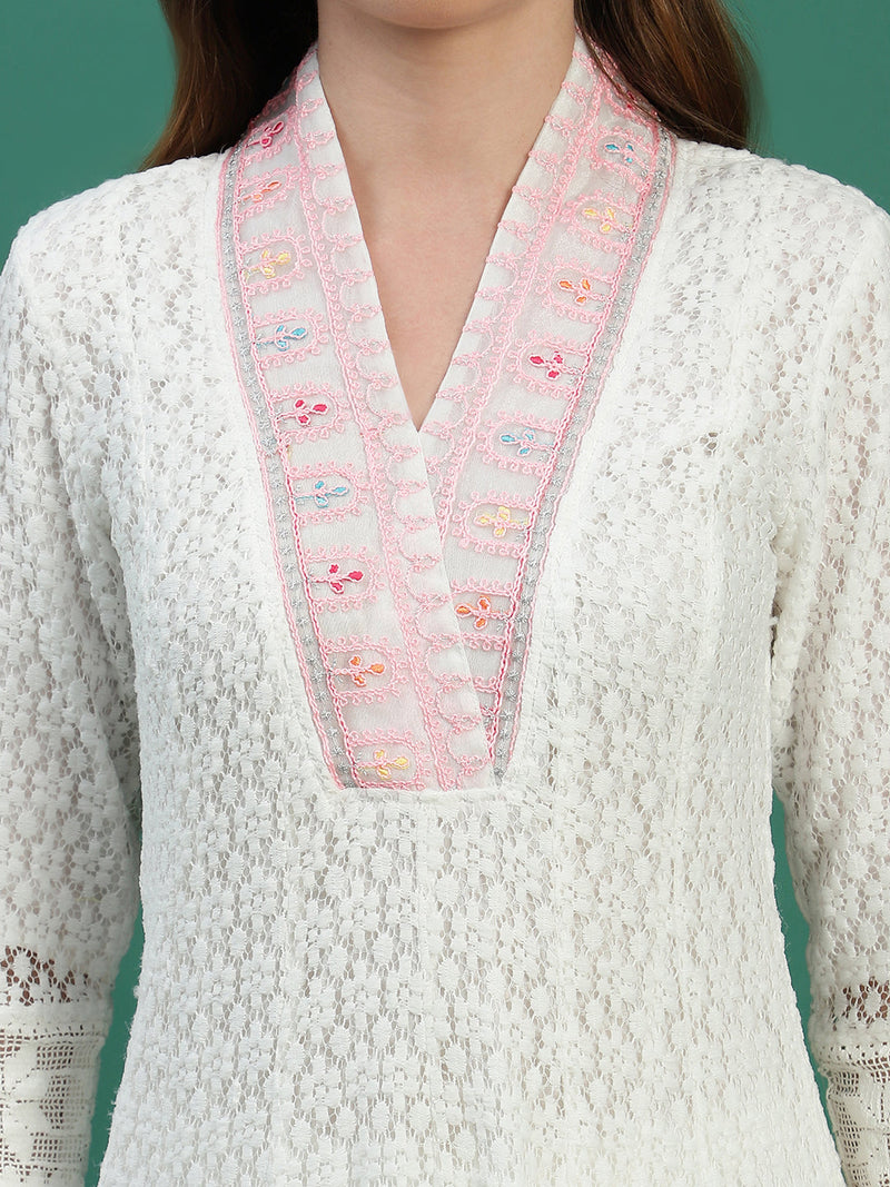 Women Floral Embroidered Sequinned V-Neck A-Line Kurta With Palazzo & Dupatta