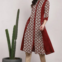 Front view cotton ethnic kurta women
