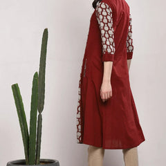 Back view A line kurta women

